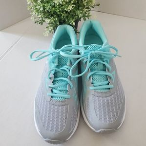 ASICS Gray/Mint Tennis shoes